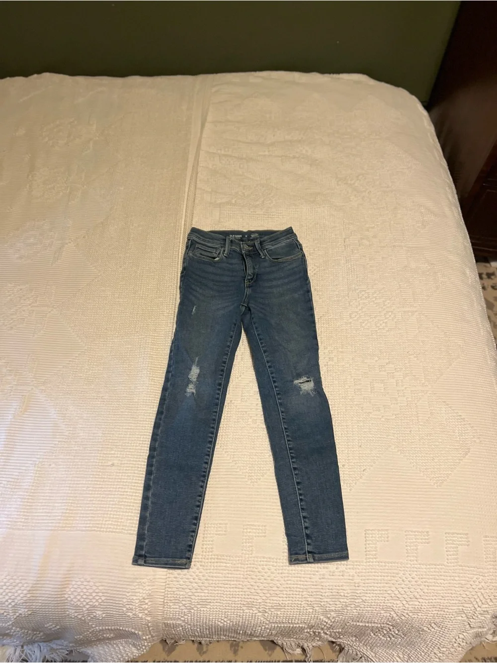 Blue Distressed Girl’s Skinny Jeans